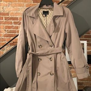Camel color trench coat- size medium